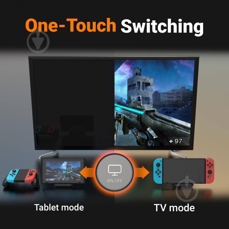 Док-станция J5Create Nintendo Switch (HDMI/PD/USB-A/USB-C/LAN) black (JCD620-N) - фото 7