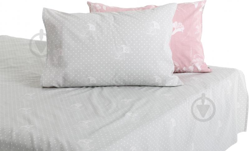 Комплект постельного белья Любовь 2 серый Gapchinska - фото 4