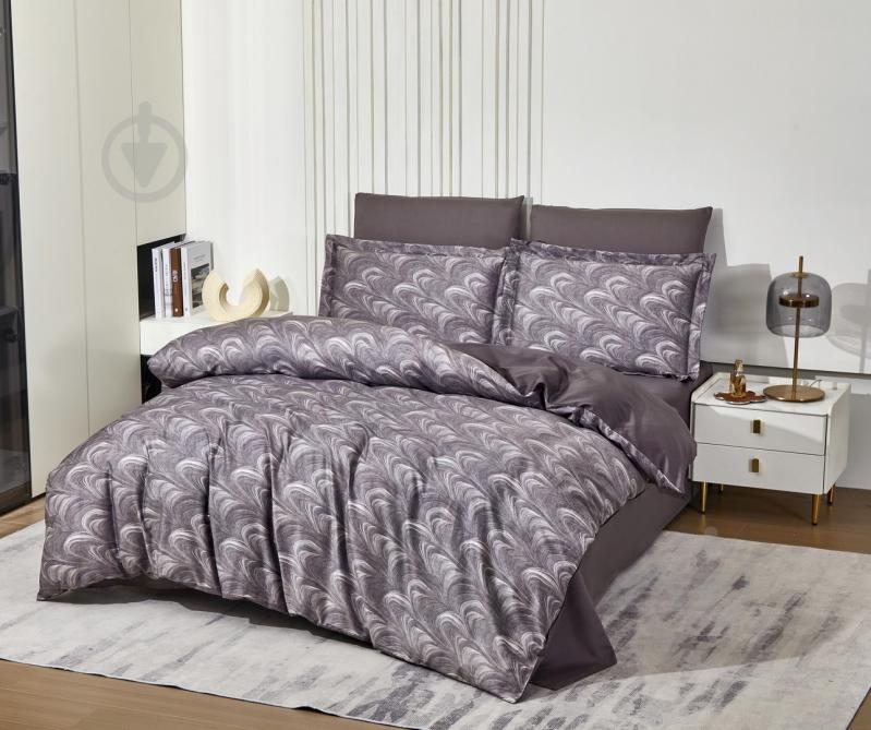 Комплект постільної білизни L1894-сімейний коричневий Word of Dream - фото 2 Комплект постільної білизни L1894-сімейний коричневий Word of Dream - фото 2