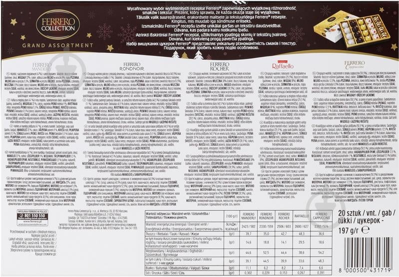 Цукерки Ferrero COLLECTION GRAND ASSORTMENT Т20x8 - фото 4