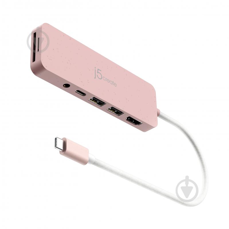 Мультипортова док-станція J5Create USB-C 6-в-1 (JCD373ER-N) - фото 2