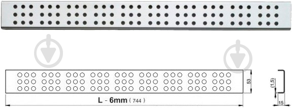 Решетка Alca Plast Cube-750 Lesk - фото 2 Решетка Alca Plast Cube-750 Lesk - фото 2