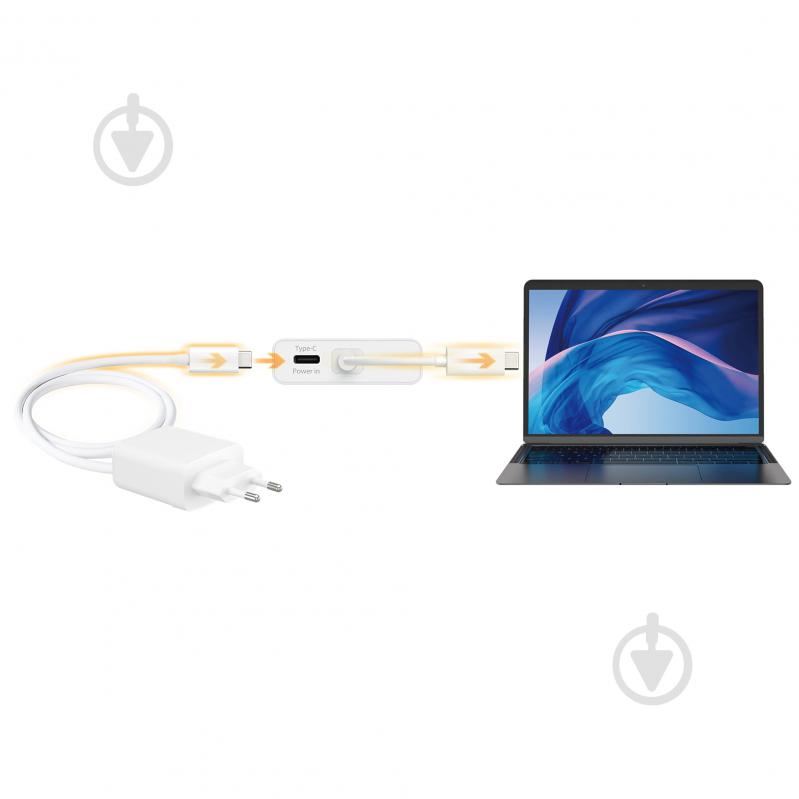 Док-станция J5Create USB-C 5-в-1 (хаб/HDMI/PD/LAN) silver (JCA374-N) - фото 6