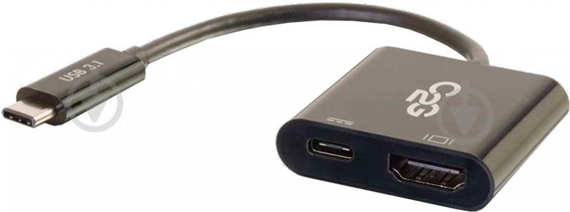 Адаптер C2G USB-C на HDMI USB-C із зарядкою чорний (CG80492) - фото 1