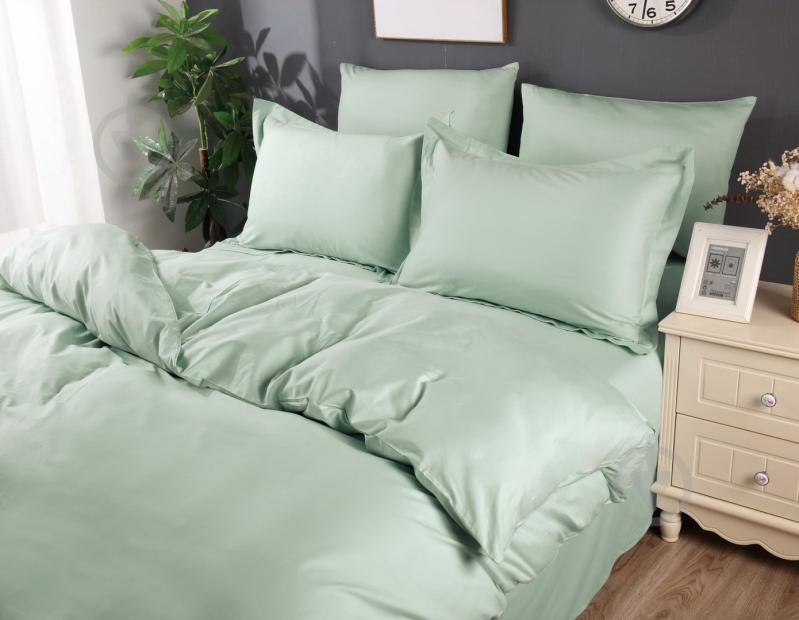 Комплект постільної білизни Smoke Green-1,5 зелений Word of Dream - фото 3 Комплект постільної білизни Smoke Green-1,5 зелений Word of Dream - фото 3