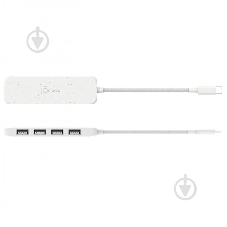 USB-хаб J5Create JCH341EW-N, USB 3.2, 10Gbps, USB-С на 4 USB-A - фото 4 USB-хаб J5Create JCH341EW-N, USB 3.2, 10Gbps, USB-С на 4 USB-A - фото 4