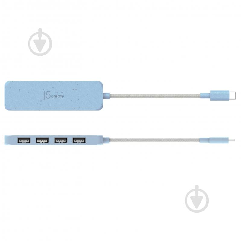 USB-хаб J5Create JCH341EC-N, USB 3.2, 10Gbps, USB-С на 4 USB-A - фото 4 USB-хаб J5Create JCH341EC-N, USB 3.2, 10Gbps, USB-С на 4 USB-A - фото 4