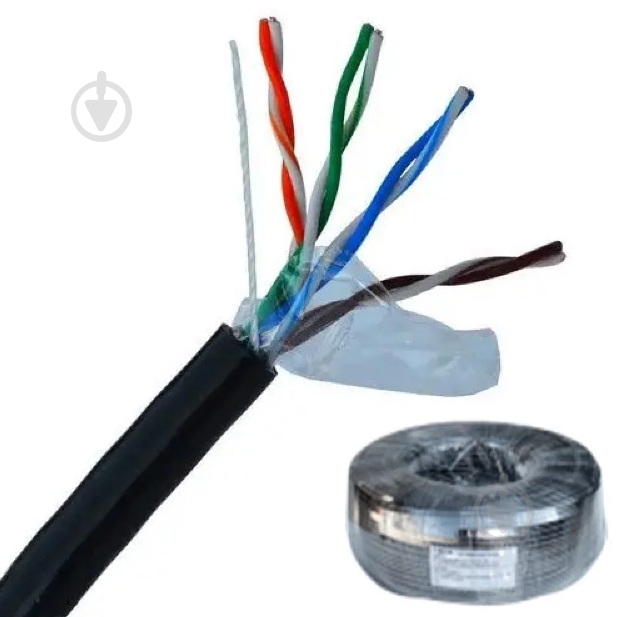 Кабель комп'ютерний зовнішній ЕМТ F/UTP 8x0,5 UTP обміднений алюміній CCA - фото 1 Кабель комп'ютерний зовнішній ЕМТ F/UTP 8x0,5 UTP обміднений алюміній CCA - фото 1