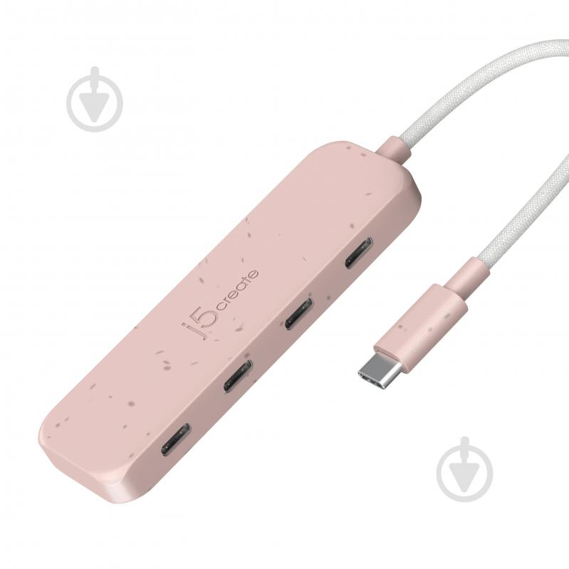 USB-хаб J5Create JCH345ER-N, USB 3.2, 10Gbps, USB-С на 4 USB-С - фото 2
