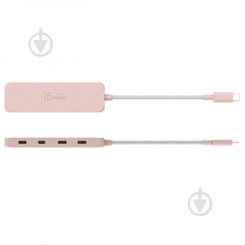 USB-хаб J5Create JCH345ER-N, USB 3.2, 10Gbps, USB-С на 4 USB-С - фото 4