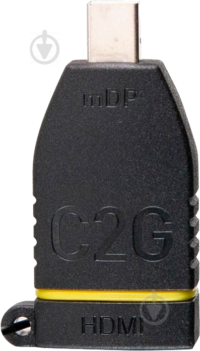 Комплект перехідників C2G Adapter Ring HDMI на mini DP DP USB-C чорний (CG84270) - фото 7