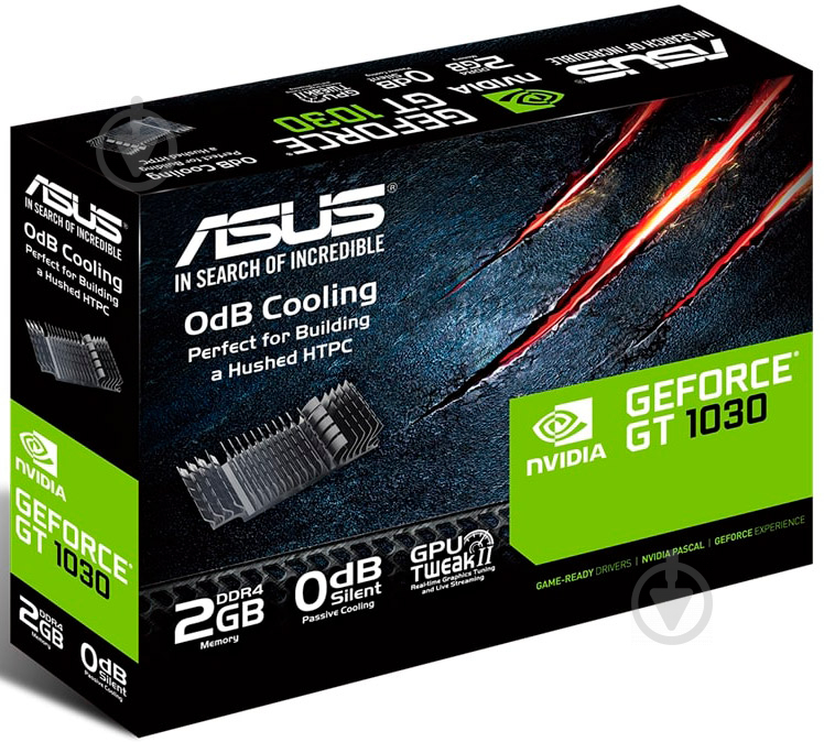 Видеокарта Asus GeForce GT 1030 2GB GDDR4 64bit (GT1030-SL-2GD4-BRK) - фото 4