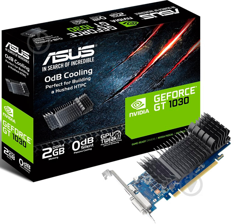 Видеокарта Asus GeForce GT 1030 2GB GDDR4 64bit (GT1030-SL-2GD4-BRK) - фото 5