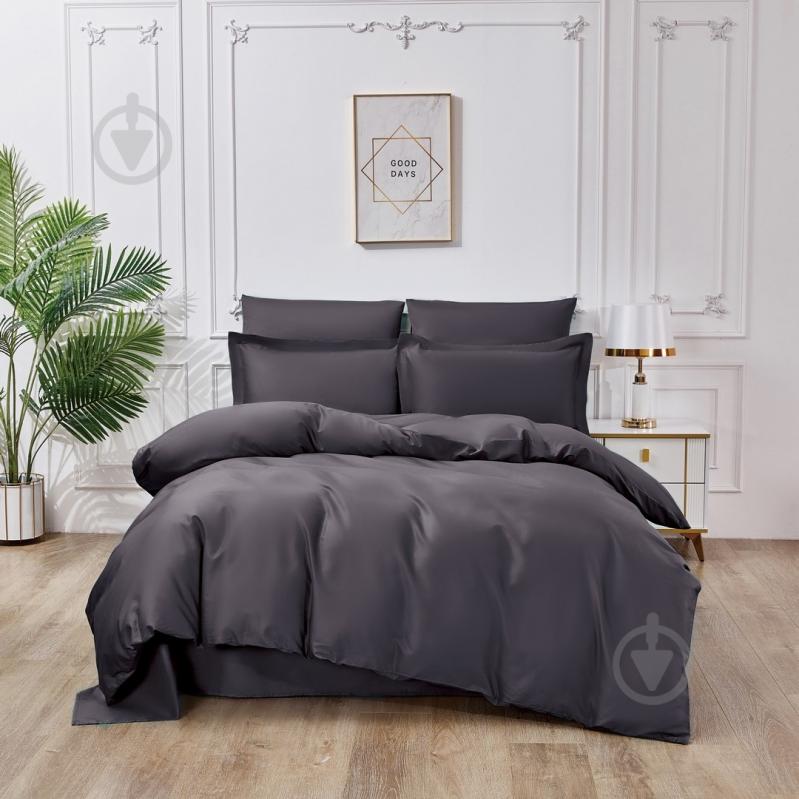 Комплект постільної білизни After Midnight євро чорний Word of Dream - фото 1 Комплект постільної білизни After Midnight євро чорний Word of Dream - фото 1