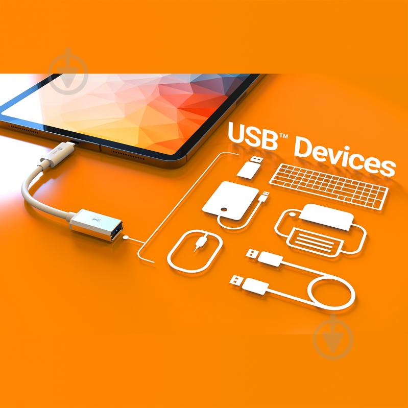 USB-адаптер J5Create OTG USB 3.1, USB-C/USB-A 0,1 м white (JUCX05-N) - фото 5 USB-адаптер J5Create OTG USB 3.1, USB-C/USB-A 0,1 м white (JUCX05-N) - фото 5