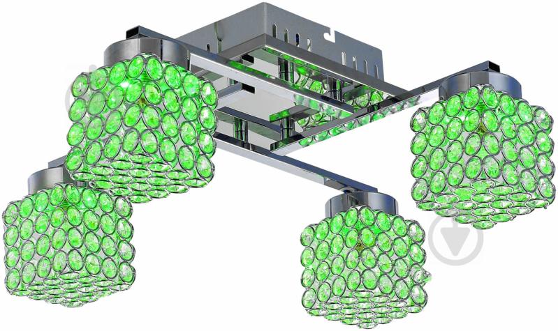 Люстра потолочная Crystal Lux Kube/PL4 4x40 Вт G9 прозрачный - фото 3