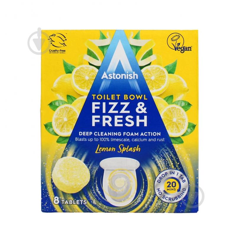 Таблетки Astonish Fizz&Fresh с ароматом лимона 8 шт. - фото 1