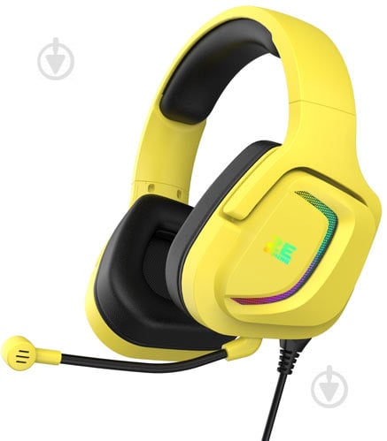 Гарнітура ігрова 2E Gaming HG340 RGB USB 7.1 yellow (2E-HG340YW-7.1) - фото 1