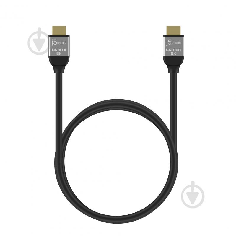 Кабель J5Create HDMI V.2.1, 8К 60Гц 2 м black (JDC53-N) - фото 3