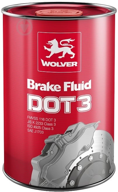 Тормозная жидкость Wolver DOT-3 1 л (24375) - фото 1