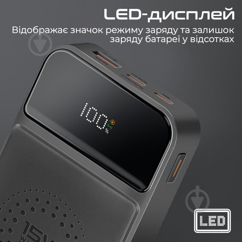 Повербанк Promate 20000 mAh black (auratorq-20.black) AuraTorq-20 - фото 7