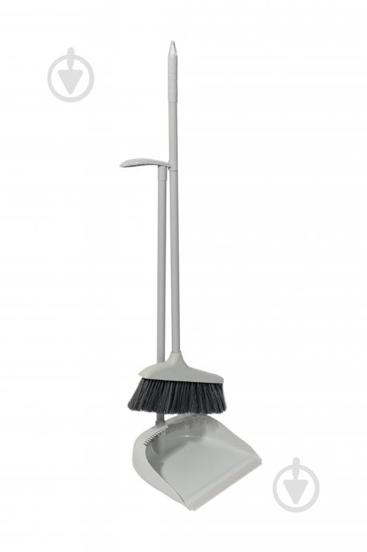 Совок зі щіткою KL-137 Kornel 70 см сірий 1704205008630 - фото 1 Совок зі щіткою KL-137 Kornel 70 см сірий 1704205008630 - фото 1