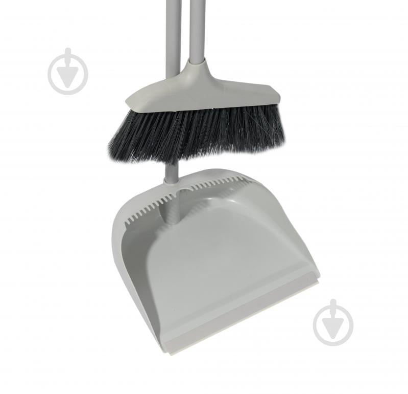 Совок зі щіткою KL-137 Kornel 70 см сірий 1704205008630 - фото 2 Совок зі щіткою KL-137 Kornel 70 см сірий 1704205008630 - фото 2