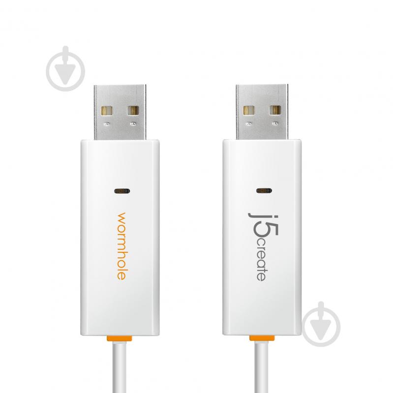 Адаптер USB-A/USB-A, Windows & Mac 1,8 м white (JUC400-N) - фото 1
