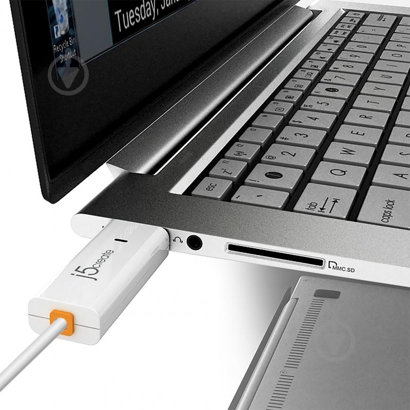 Адаптер USB-A/USB-A, Windows & Mac 1,8 м white (JUC400-N) - фото 6