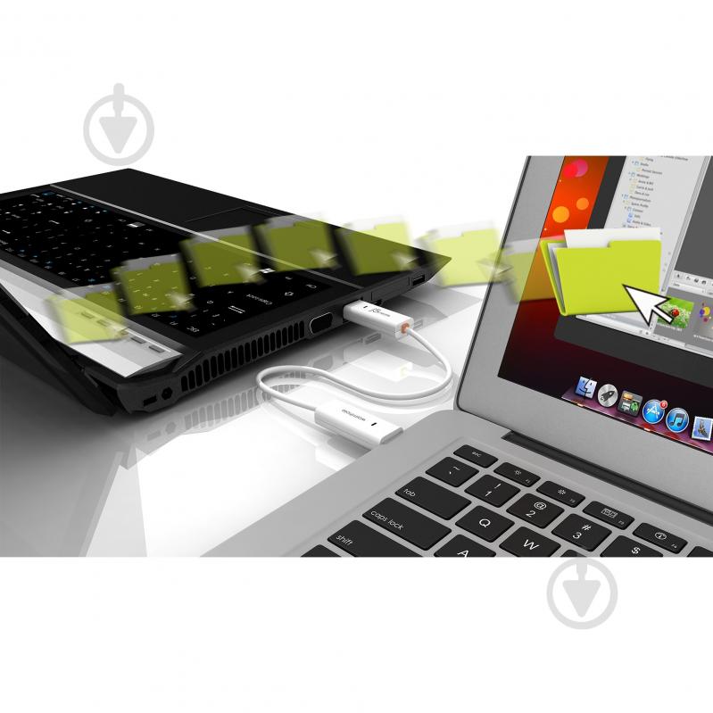 Адаптер USB-A/USB-A, Windows & Mac 1,8 м white (JUC400-N) - фото 8