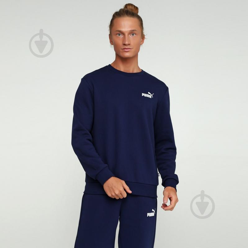 Джемпер Puma ESS LOGO CREW SWEAT FL MEDIUM 851748-06 р.XL синий - фото 1