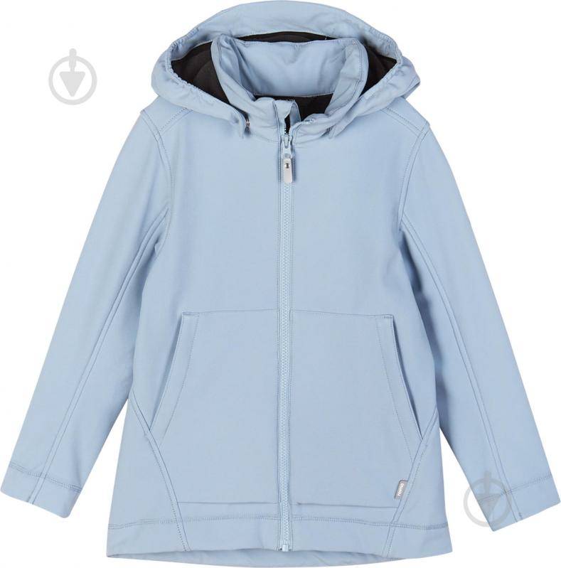 Куртка для девочек Reima Softshell Espoo р.134 синий 531564-9520 - фото 1