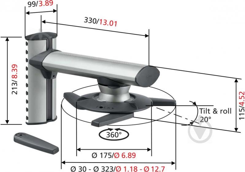 Кронштейн настенный Vogels EPW 6565 Projector Wall Solution (6107739) - фото 6