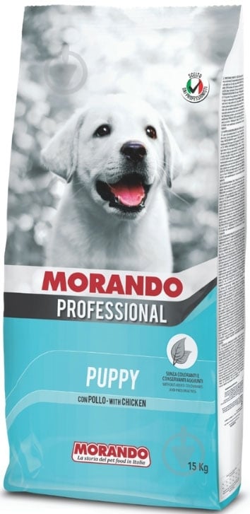 Корм для усіх порід Morando Morando Professional Puppy with Chicken для цуценят, з куркою 15 кг 15 кг - фото 1