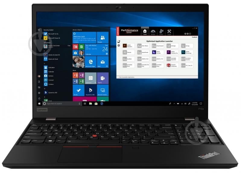 Ноутбук Lenovo ThinkPad P15s Gen 2 15,6 (20W6004WRA) black - фото 1