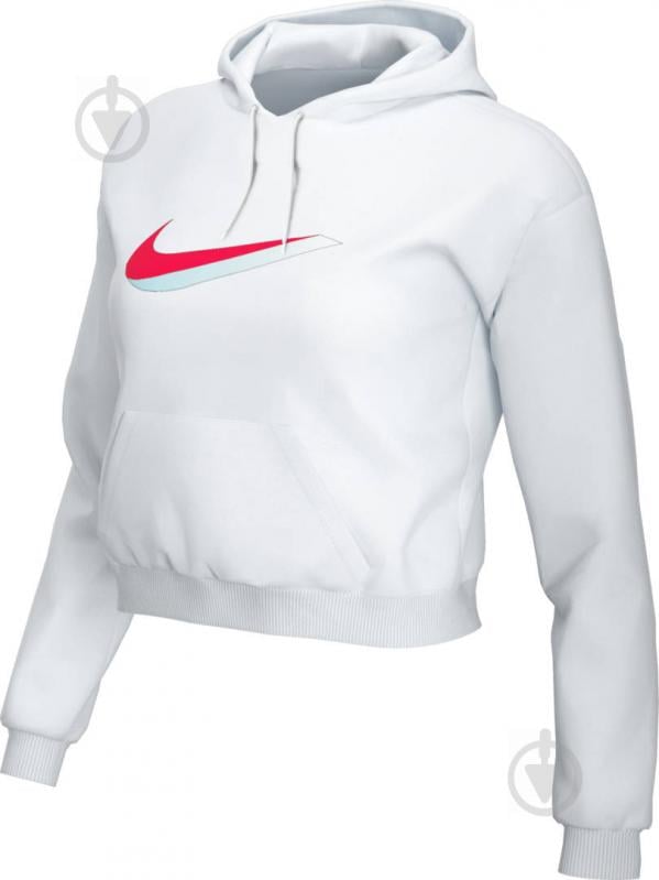 Джемпер Nike W NSW ICN CLSH FLC HOODIE FT CU5108-100 р. XL белый - фото 3