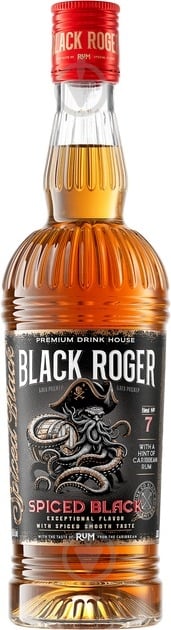 Напиток ромовый Black Roger Spiced Black (4820189295228) 0,5 л - фото 1 Напиток ромовый Black Roger Spiced Black (4820189295228) 0,5 л - фото 1