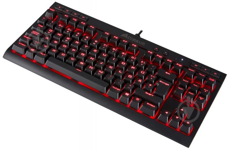 Клавиатура игровая Corsair (CH-9115020-RU) K63 RGB Cherry MX Red USB black - фото 4