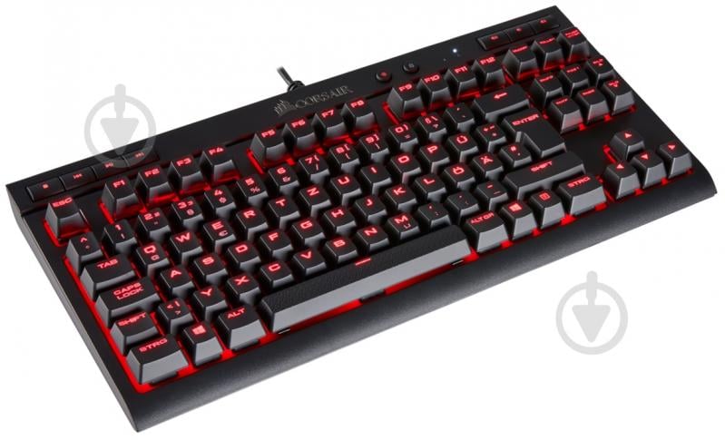 Клавиатура игровая Corsair (CH-9115020-RU) K63 RGB Cherry MX Red USB black - фото 5