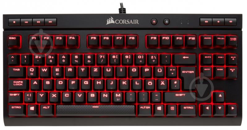 Клавиатура игровая Corsair (CH-9115020-RU) K63 RGB Cherry MX Red USB black - фото 2