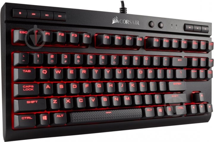 Клавиатура игровая Corsair (CH-9115020-RU) K63 RGB Cherry MX Red USB black - фото 6