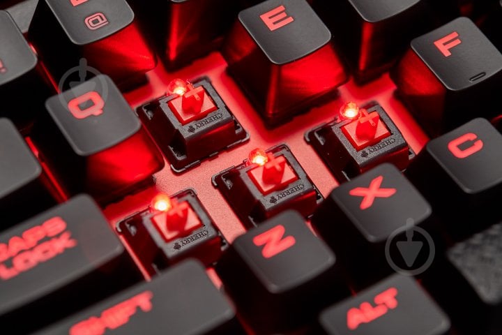 Клавиатура игровая Corsair (CH-9115020-RU) K63 RGB Cherry MX Red USB black - фото 7