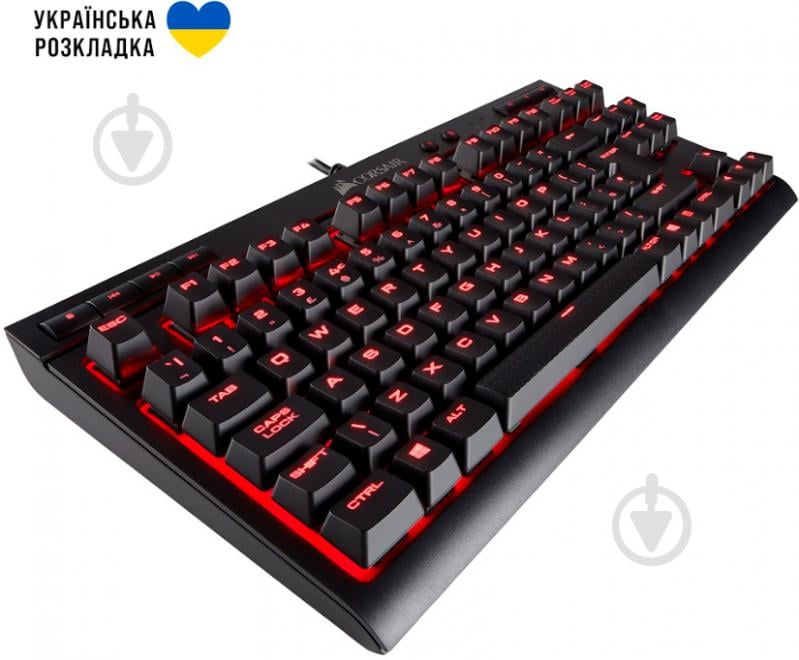 Клавиатура игровая Corsair (CH-9115020-RU) K63 RGB Cherry MX Red USB black - фото 1