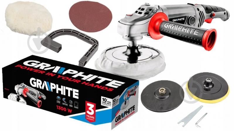 Шлифмашина полировальная GRAPHITE 59G243 - фото 2
