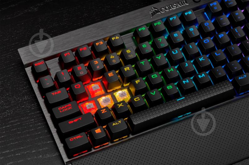 Клавиатура игровая Corsair (CH-9110014-RU) K65 RGB Cherry MX Red USB black - фото 12