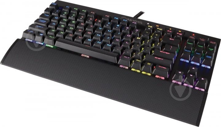 Клавиатура игровая Corsair (CH-9110014-RU) K65 RGB Cherry MX Red USB black - фото 4