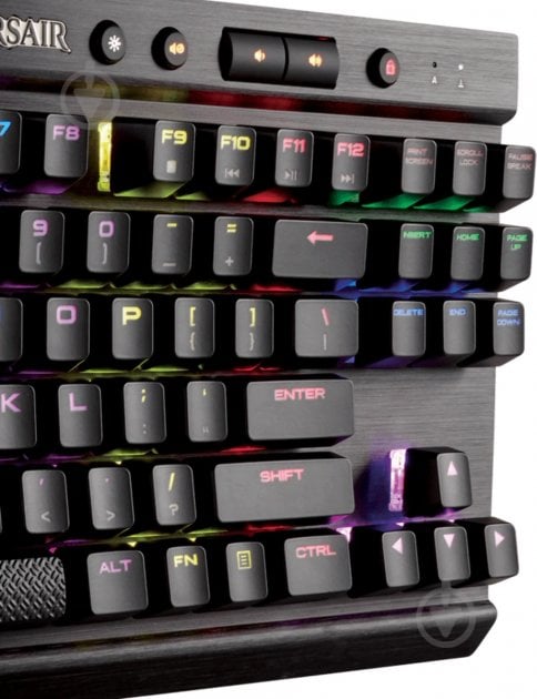 Клавиатура игровая Corsair (CH-9110014-RU) K65 RGB Cherry MX Red USB black - фото 5