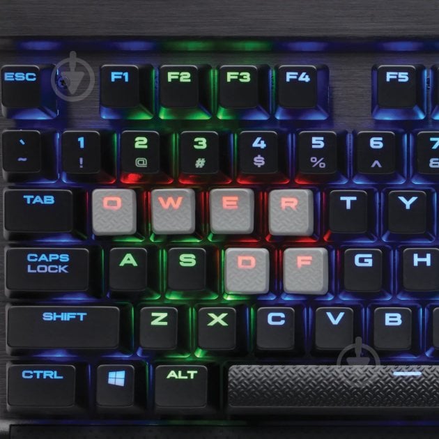 Клавиатура игровая Corsair (CH-9110014-RU) K65 RGB Cherry MX Red USB black - фото 7