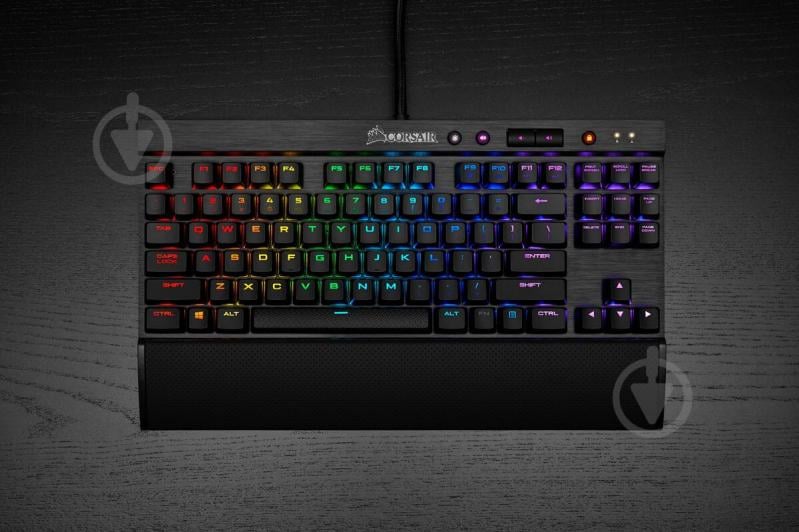 Клавиатура игровая Corsair (CH-9110014-RU) K65 RGB Cherry MX Red USB black - фото 8