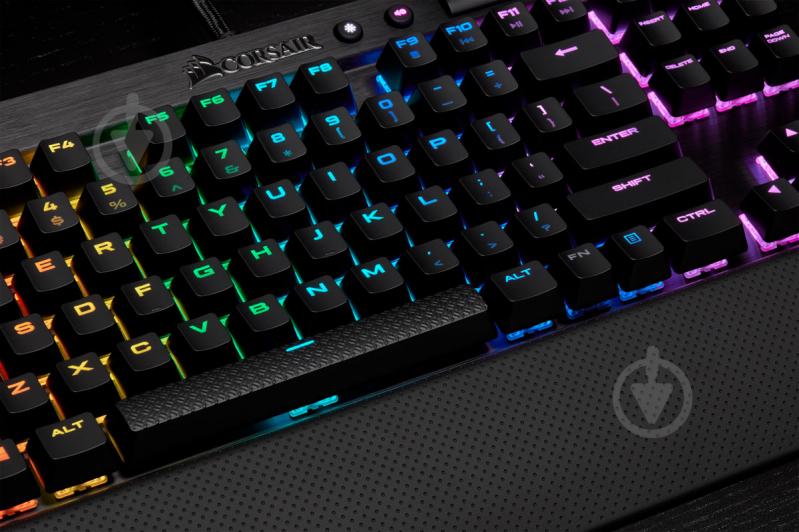 Клавиатура игровая Corsair (CH-9110014-RU) K65 RGB Cherry MX Red USB black - фото 9